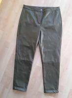 Groene broek Pmu leer mt L, Verzenden, Maat 42/44 (L), Zo goed als nieuw, Lang