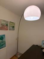 Moderne booglamp chroom met witte kap, ophalen in Stein, Huis en Inrichting, Lampen | Vloerlampen, Ophalen, Overige materialen