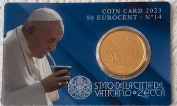 Vaticaan 50 Cent (2010 t/m 2023)No (1 t/m 14)BU in Coincard 