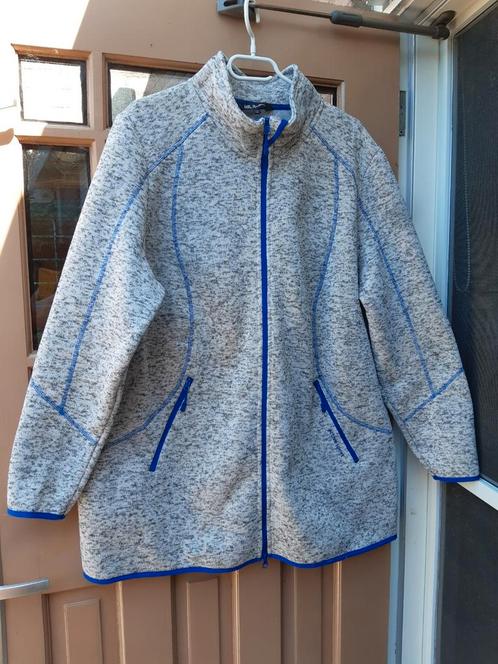 Sportief vest 50/52 Ulla Popken nieuw grijs gemeleerd/blauw, Kleding | Dames, Grote Maten, Nieuw, Trui of Vest, Blauw, Ophalen of Verzenden