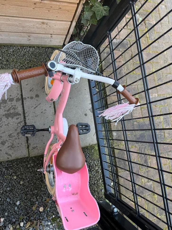 SJOEF Dolly Meisjesfiets 12 inch - Unicorn Roze, Fietsen en Brommers, Fietsen | Meisjes, Zo goed als nieuw, 14 inch of minder