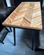 Visgraat tafel, Ophalen, 100 tot 150 cm, 50 tot 100 cm, Zo goed als nieuw