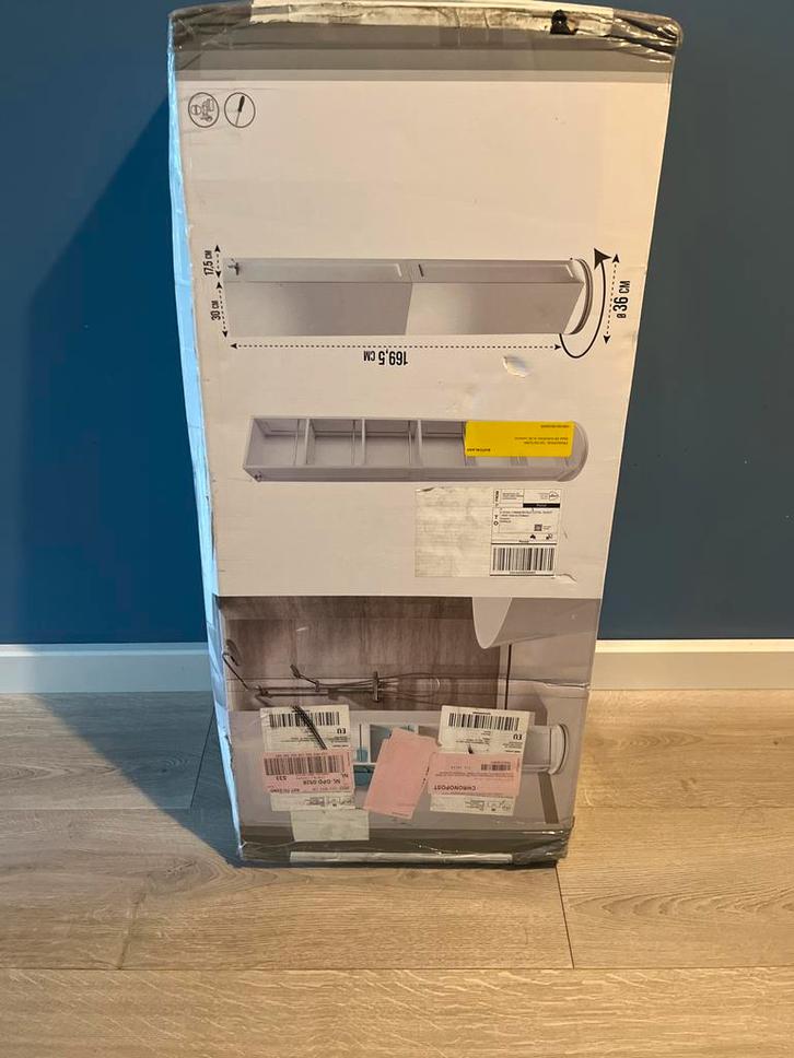 Hoge Draaibare Spiegelkast met Opbergvakken, Huis en Inrichting, Badkamer | Badkamermeubels, Nieuw, Spiegelkast, 150 tot 200 cm