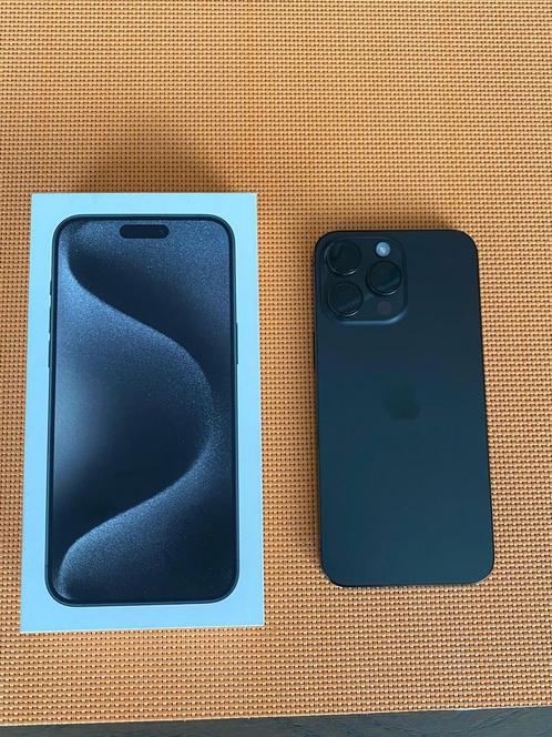 Apple iPhone 15 Pro Max 256GB Black Titanium, Telecommunicatie, Mobiele telefoons | Apple iPhone, Zo goed als nieuw, 256 GB, Zonder abonnement