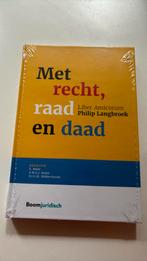 Met recht, raad en daad, Boeken, Nieuw, Ophalen of Verzenden