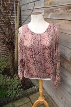 Blouson bruin/ roze Caroline Biss mt 44 zijde Vaste prijs, Maat 42/44 (L), Ophalen of Verzenden, Zo goed als nieuw, Roze