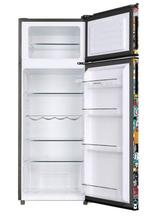 Retro koelvriescombinatie nieuw 144 hoog 56 breedt, Geratek, Geratek, 200 liter of meer, Met aparte vriezer