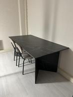JYSK KRONDAL Eettafel KRONDAL 90x180 marmer zwart, Huis en Inrichting, Tafels | Eettafels, Ophalen, Kunststof, 50 tot 100 cm, Zo goed als nieuw