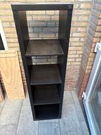Zwarte Kast met Planken, Huis en Inrichting, Ophalen, Minder dan 50 cm, Gebruikt, 150 tot 200 cm