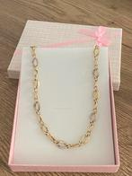 14 karaat (585) gouden ketting, wit en geel goud, Ophalen of Verzenden, Nieuw, Goud, Goud