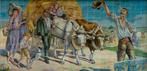 Enorm art nouveau tegeltableau Maison Helman, 360x150cm, Ophalen