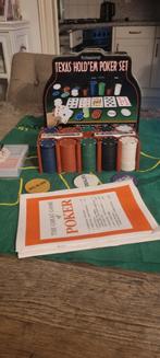 Texas Hold'em Pokerspel - met 1 Set extra Speelkaarten, Hobby en Vrije tijd, Vijf spelers of meer, Ophalen of Verzenden, Zo goed als nieuw