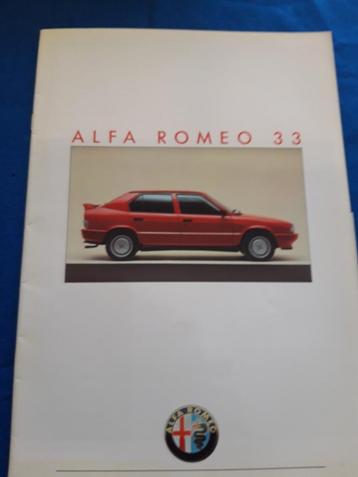 folder Alfa Romeo 33 1988 - Nederlands beschikbaar voor biedingen