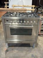 Rvs Boretti Gasfornuis met oven 300 Graden, Ophalen, 60 cm of meer, Zo goed als nieuw, Gas