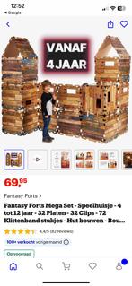 Hutten bouw set fantasy forts mega set speelhuisje, Kinderen en Baby's, Speelgoed | Bouwstenen, Ophalen, Zo goed als nieuw