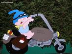 Geboortebord baby op de motor te huur en andere, Kinderen en Baby's, Ophalen, Zo goed als nieuw, Geboortebord