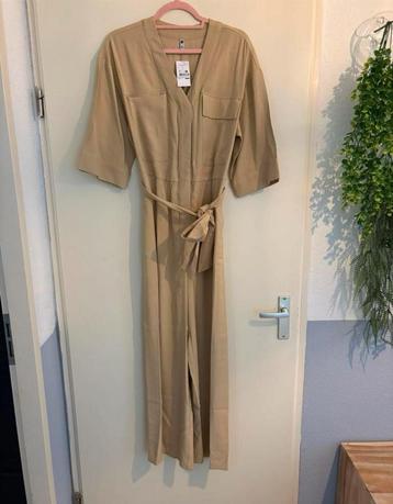 Hema mooie beige jumpsuit mt M 88% viscose NIEUW beschikbaar voor biedingen