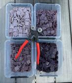 8 kilo mozaïek steentjes lila/paars met tang, Hobby en Vrije tijd, Knutselen, Ophalen, Zo goed als nieuw, Materiaal