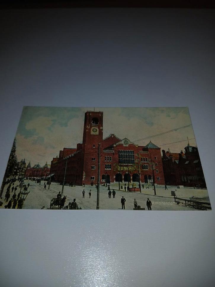 Oude Ansichtkaart Amsterdam, Verzamelen, Ansichtkaarten | Buitenland, Ongelopen, België en Luxemburg, Voor 1920, Ophalen of Verzenden