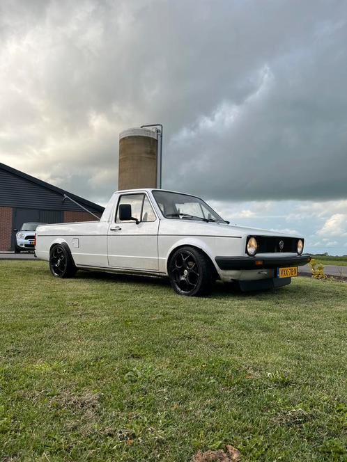 Mk1 caddy Volkswagen 1992 Wit, Auto's, Bestelauto's, Particulier, Volkswagen, Diesel, Handgeschakeld, Geïmporteerd, Wit, Zwart