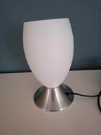 Hala Zeist wit tafellampje jaren 80, Ophalen of Verzenden, Zo goed als nieuw, Glas, Minder dan 50 cm