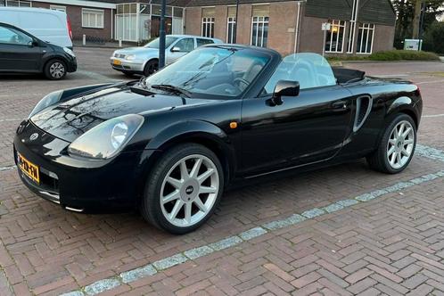 Toyota MR2 1.8 16V 2000 Zwart / Nieuwe motor, Auto's, Toyota, Particulier, MR2, ABS, Airbags, Alarm, Centrale vergrendeling, Elektrische buitenspiegels