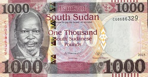 1000 Pounds Zuid-Soedan 2023 Bankbiljet UNC #ZS8a, Postzegels en Munten, Bankbiljetten | Afrika, Los biljet, Overige landen, Ophalen of Verzenden