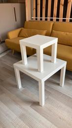 Gratis, 2 setjes LACK NEST bijzettafels wit IKEA, Huis en Inrichting, 45 tot 60 cm, Ophalen of Verzenden, Zo goed als nieuw, Rechthoekig