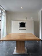 Eikenhouten keukentafel 130x130cm snel afhalen!, Ophalen, 100 tot 150 cm, Zo goed als nieuw, Vijf personen of meer