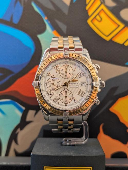 Breitling Crosswind D13355 zeer nette staat, Sieraden, Tassen en Uiterlijk, Horloges | Heren, Zo goed als nieuw, Breitling, Goud