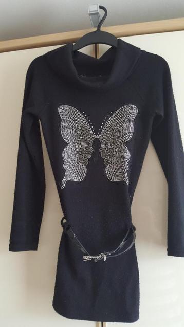 Big shirt / lange pull / jurkje / tuniek zwart - mt 170/176 beschikbaar voor biedingen