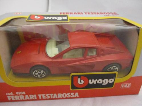 Bburago Ferrari Testarossa Rood, Hobby en Vrije tijd, Modelauto's | 1:43, Nieuw, Auto, Overige merken, Ophalen of Verzenden