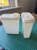 Twee voorraadbussen met handige schenktuit van Tupperware, Ophalen of Verzenden, Gebruikt