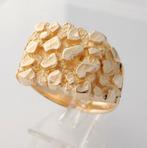 Zware brede 14 karaat Gouden Piet Piet Ring Herenring, Jw, 20 of groter, Verzenden, Heer