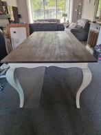 Landelijke houten eettafel 200x100cm, Huis en Inrichting, Ophalen, 200 cm of meer, 50 tot 100 cm, Zo goed als nieuw