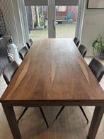 Eettafel licht eiken voor 6 pers., Huis en Inrichting, Tafels | Eettafels, Ophalen, Eikenhout, 200 cm of meer, 50 tot 100 cm