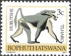 BOPHUTHATSWANA 3 - Dieren: zoogdieren (baviaan), Ophalen of Verzenden, Postfris