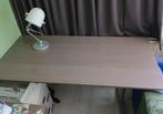 IKEA Galant bureau taupe 160x80cm, inbus hoogte verstelbaar, Ophalen, In hoogte verstelbaar, Gebruikt