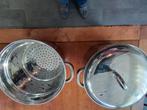 Grote pan, met bijpassend vergiet. Bijna gratis 2 euro, Huis en Inrichting, Ophalen, Gebruikt, Overige materialen