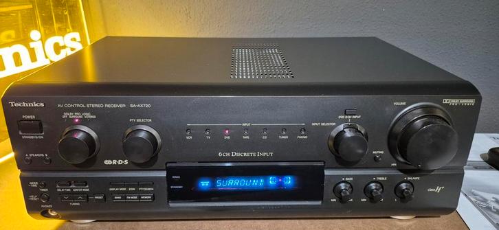 Technics SA-AX720 Stereo Receiver incl Remote ClassH+, Audio, Tv en Foto, Versterkers en Receivers, Zo goed als nieuw, 5.1, 60 tot 120 watt