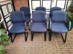Design Girsberger stoelen - set van 6, Huis en Inrichting, Bureaustoelen, Girsberger, Blauw, Ophalen of Verzenden, Zo goed als nieuw