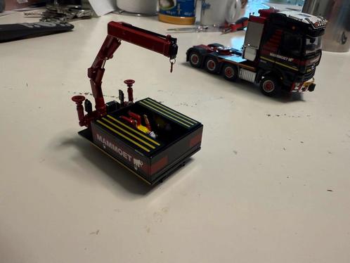 Imc mercedes mammoet ballast bak fassi kraan VERBOUW, Hobby en Vrije tijd, Modelauto's | 1:50, Bus of Vrachtwagen, Ophalen of Verzenden