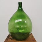 Brocante glazen Dame Jeanne vaas wijnfles, gistfles glas 407, Antiek en Kunst, Curiosa en Brocante, Ophalen of Verzenden