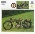 M130 motorkaart rudge 5000 multi 1921, Ophalen of Verzenden, Zo goed als nieuw, Motoren