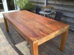 Rustieke eetkamer/terras tafel, Huis en Inrichting, Ophalen, Gebruikt, 200 cm of meer, 50 tot 100 cm