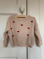 Schattige trui met hartjes - Maat 74, Ophalen of Verzenden, Zo goed als nieuw, Meisje, Truitje of Vestje