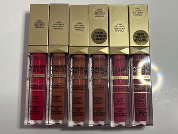 6x Eveline Wonder Match romige vloeibare matte lippenstift beschikbaar voor biedingen