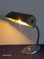 Antieke bureaulamp notaris lamp van metaal, Ophalen of Verzenden