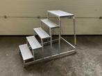 Zarges Z600 Alluminium werkbordes 5-trede 135x75x100cm, Ophalen, Gebruikt, Trap, Minder dan 2 meter