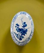 Oud deksel schaaltje met afbeelding van vogels, Ophalen of Verzenden